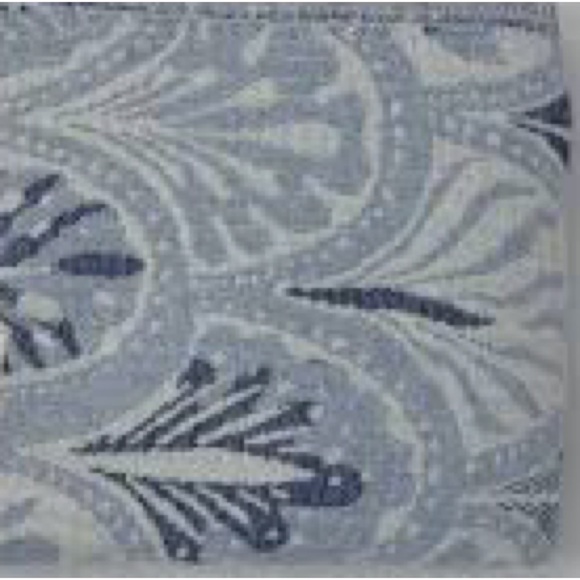 Succulents in Blue Woven Organic Cotton 2-in-1 Wrap Scarf Anthropologie Holiday - Picture 9 of 13